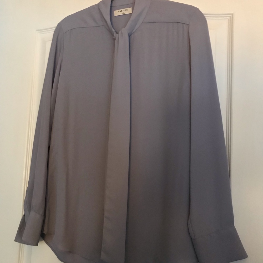 Neck-tie blouse